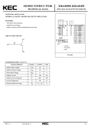 Datasheet KRA111M manufacturer KEC